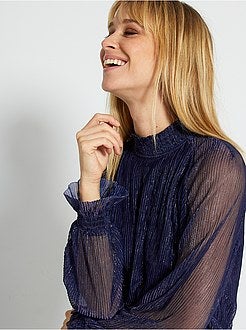 Vestido plissado - Kiabi