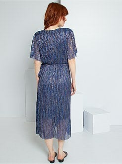 Vestido plissado - Kiabi