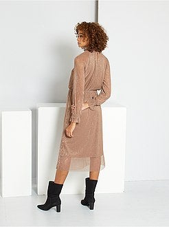 Vestido plissado - Kiabi