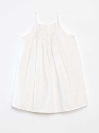 Vestido plissado bordado