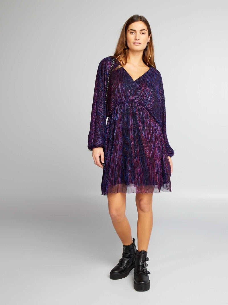 Vestido plissado VIOLETA - Kiabi