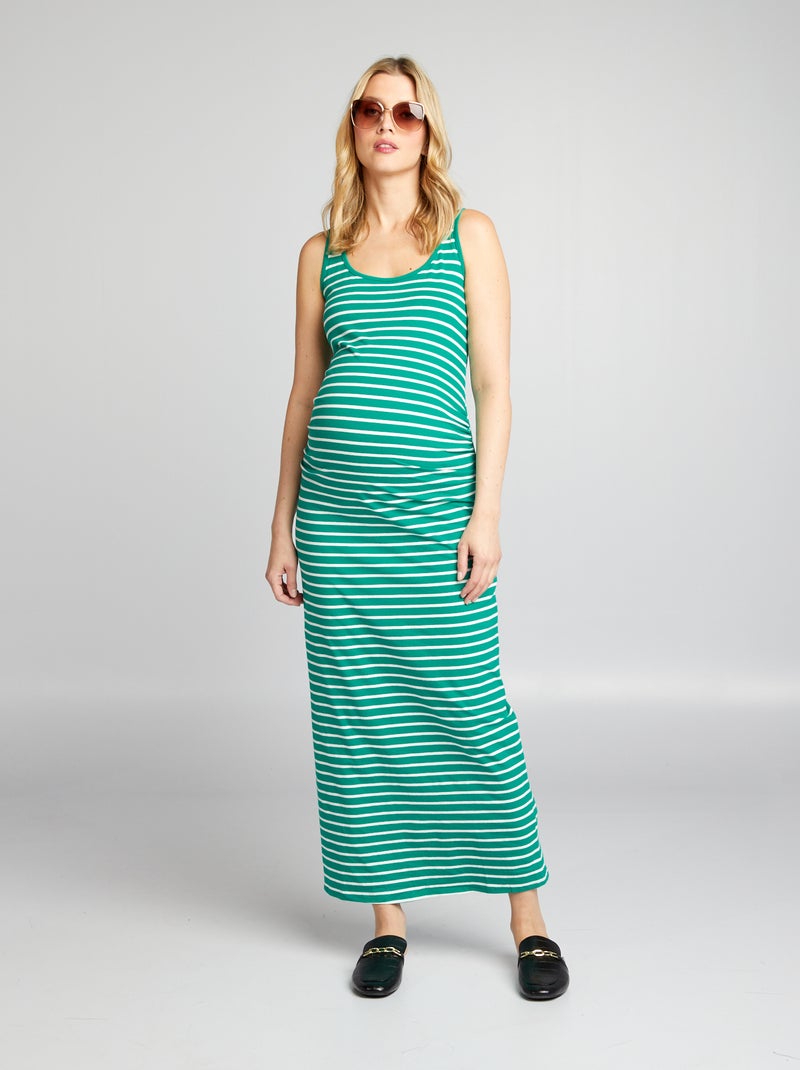 Vestido pré-mamã comprido VERDE - Kiabi