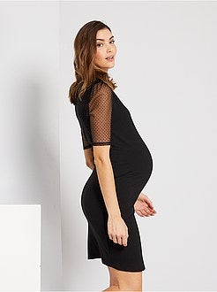 Vestido pré-mamã em malha milano - Kiabi