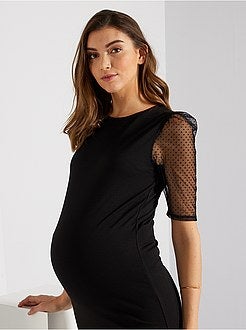 Vestido pré-mamã em malha milano - Kiabi