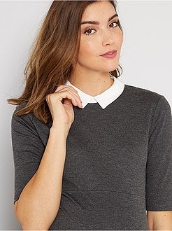 Vestido pré-mamã tipo babydoll - Kiabi