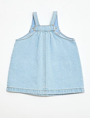 Vestido salopete com 2 bolsos frontais