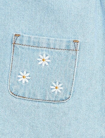 Vestido salopete com 2 bolsos frontais