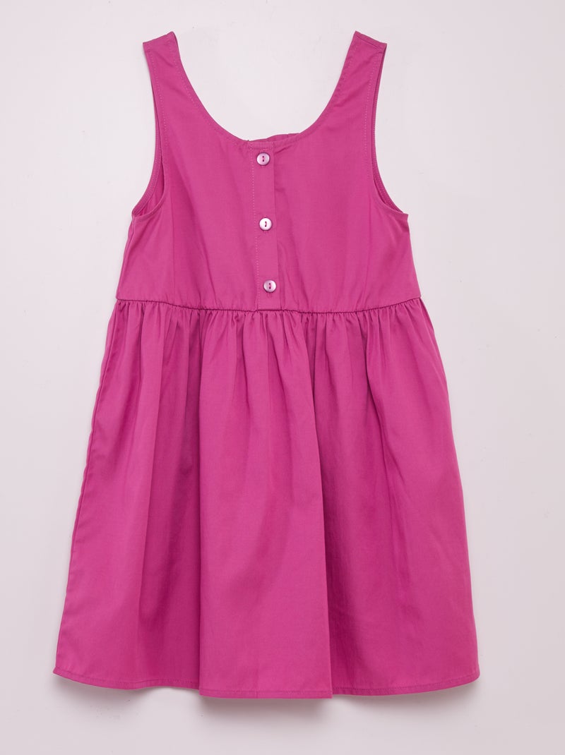 Vestido sem manga com abertura atrás VIOLETA - Kiabi
