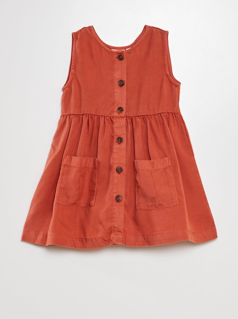 Vestido sem manga 'NAME IT' VERMELHO - Kiabi