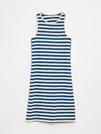 Vestido sem mangas com abertura atrás