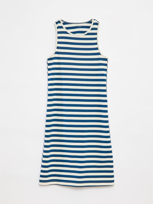 Vestido sem mangas com abertura atrás - Kiabi