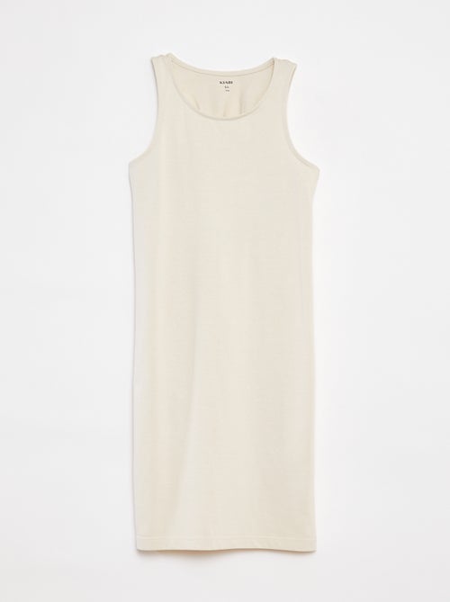 Vestido sem mangas com abertura atrás - Kiabi