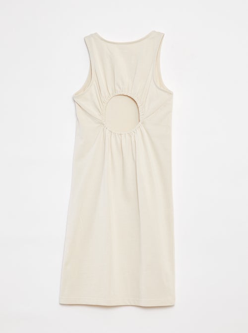 Vestido sem mangas com abertura atrás - Kiabi