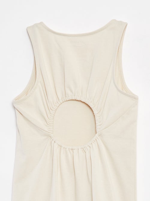 Vestido sem mangas com abertura atrás - Kiabi