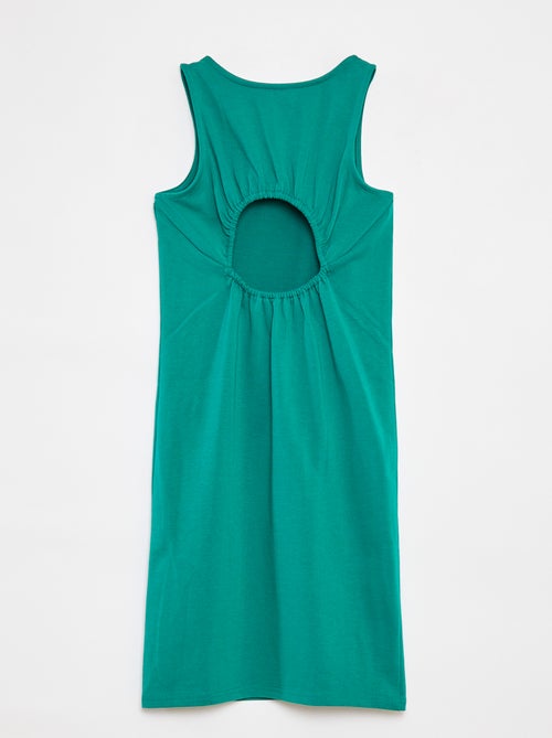 Vestido sem mangas com abertura atrás - Kiabi