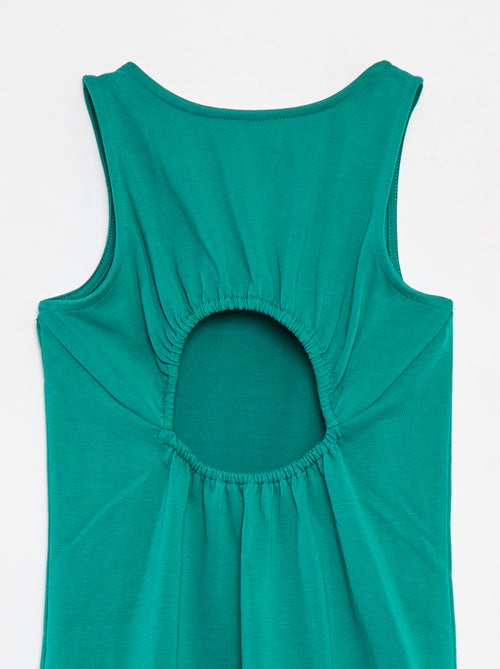 Vestido sem mangas com abertura atrás - Kiabi