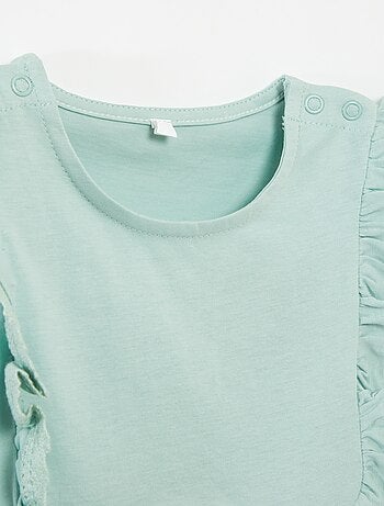 Vestido sem mangas com folhos - So Easy