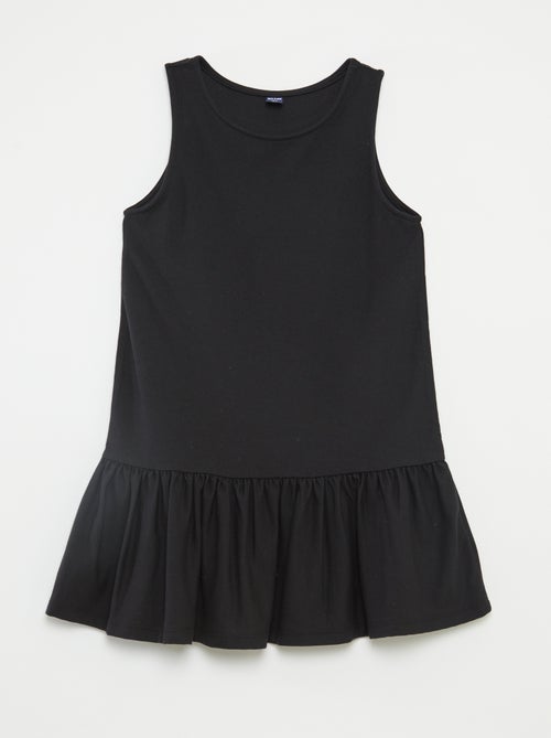 Vestido sem mangas com folhos - Kiabi