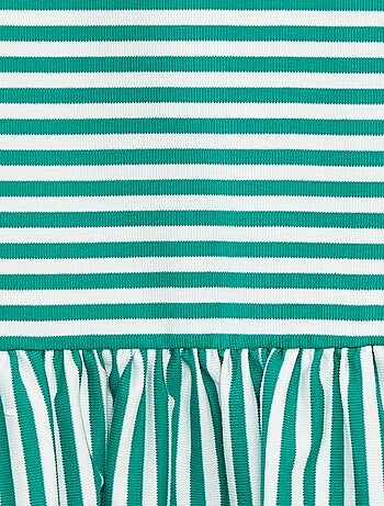 Vestido sem mangas com folhos