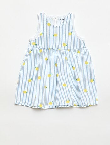 Vestido sem mangas com mensagem