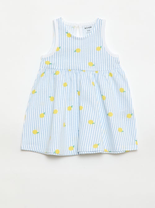 Vestido sem mangas com mensagem - Kiabi