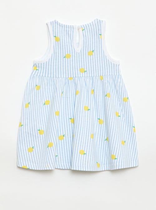 Vestido sem mangas com mensagem - Kiabi