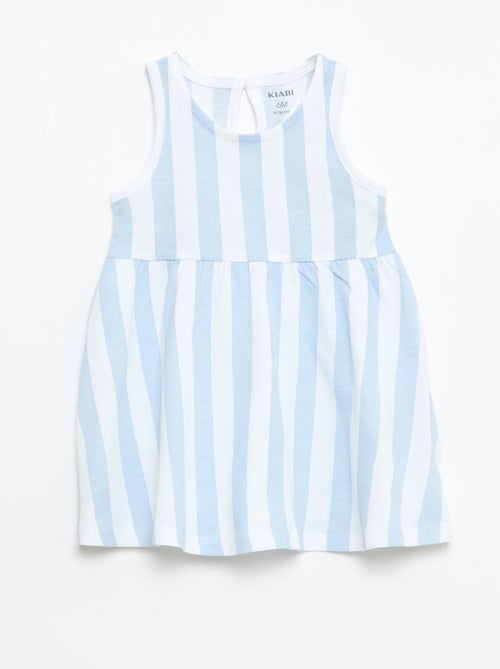 Vestido sem mangas com mensagem - Kiabi