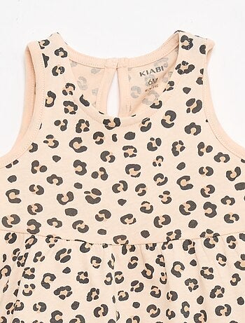 Vestido sem mangas com mensagem