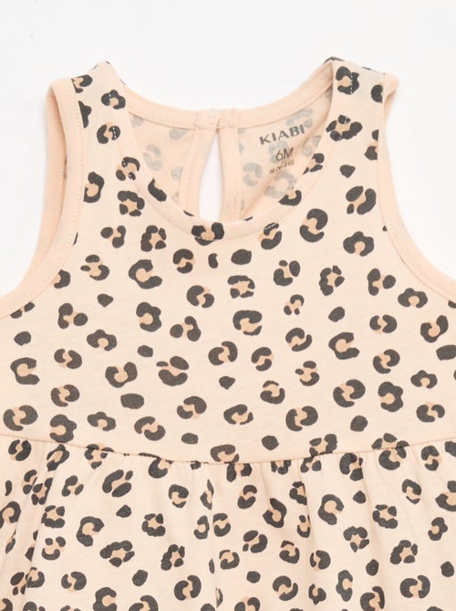 Vestido sem mangas com mensagem - Kiabi