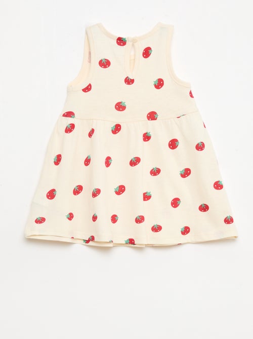 Vestido sem mangas com mensagem - Kiabi