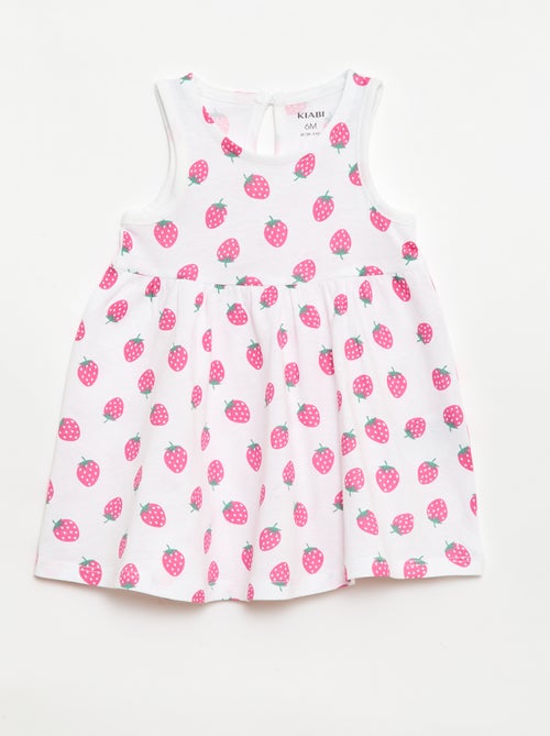 Vestido sem mangas com mensagem - Kiabi