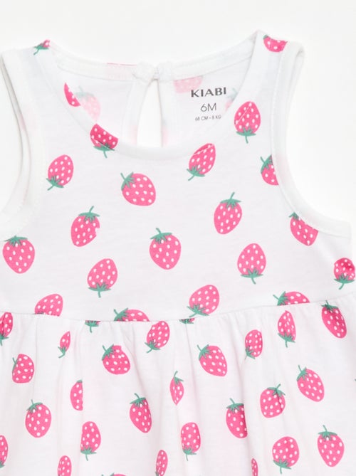 Vestido sem mangas com mensagem - Kiabi