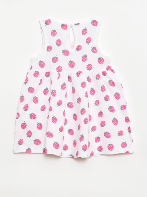 Vestido sem mangas com mensagem - Kiabi