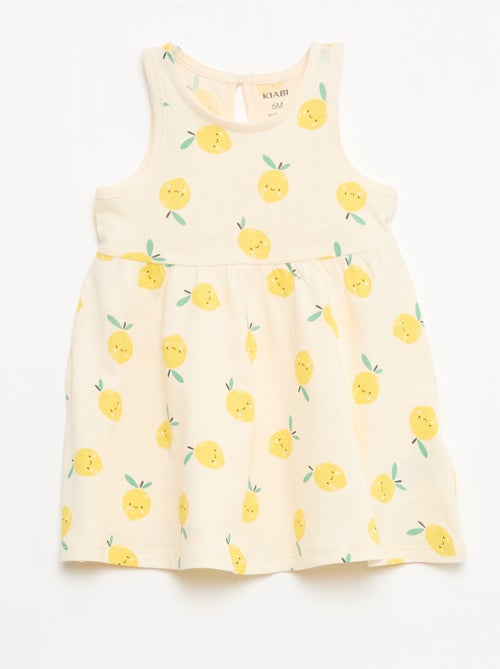 Vestido sem mangas com mensagem - Kiabi