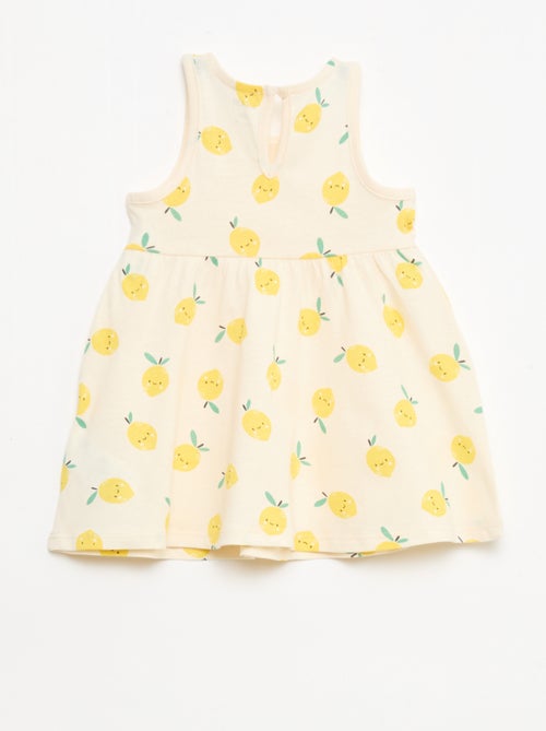 Vestido sem mangas com mensagem - Kiabi