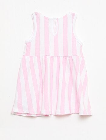 Vestido sem mangas com mensagem