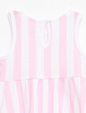 Vestido sem mangas com mensagem
