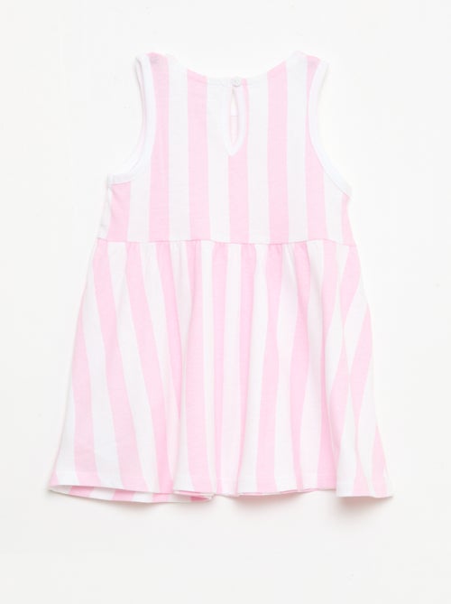Vestido sem mangas com mensagem - Kiabi