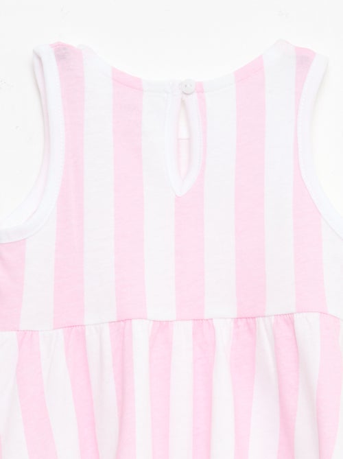 Vestido sem mangas com mensagem - Kiabi