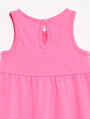 Vestido sem mangas com mensagem