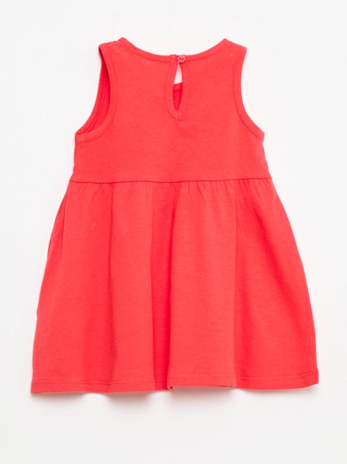 Vestido sem mangas com mensagem - Kiabi