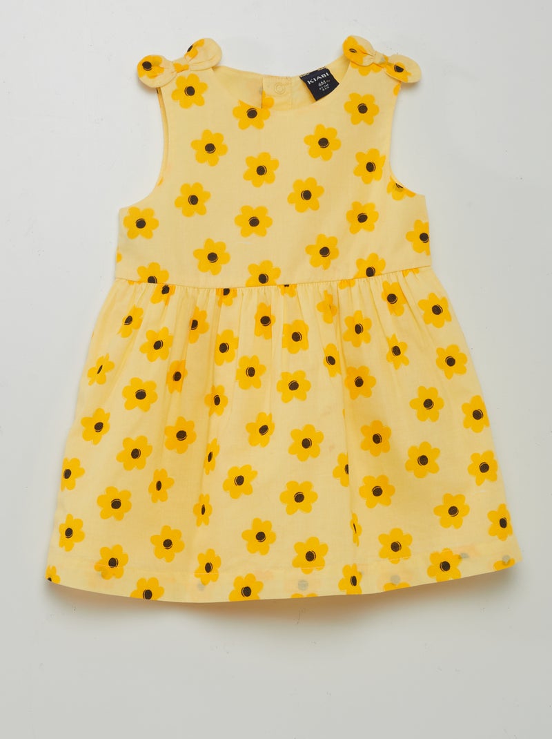 Vestido sem mangas com motivo AMARELO - Kiabi