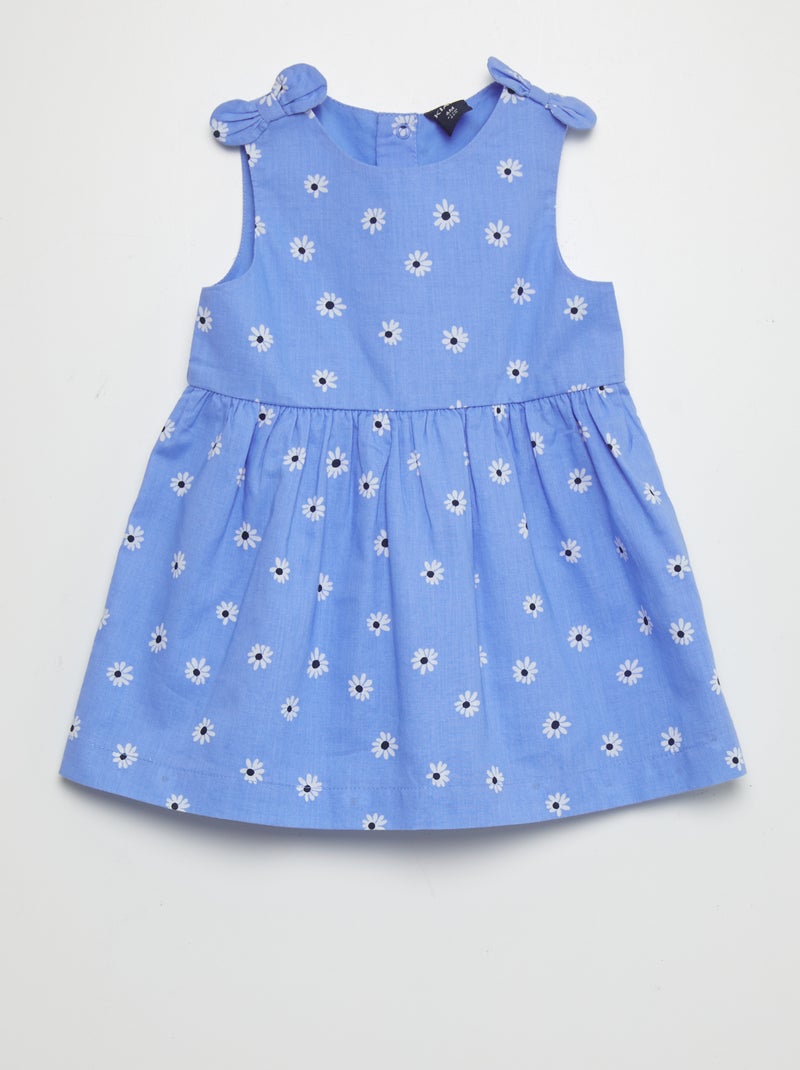 Vestido sem mangas com motivo AZUL - Kiabi