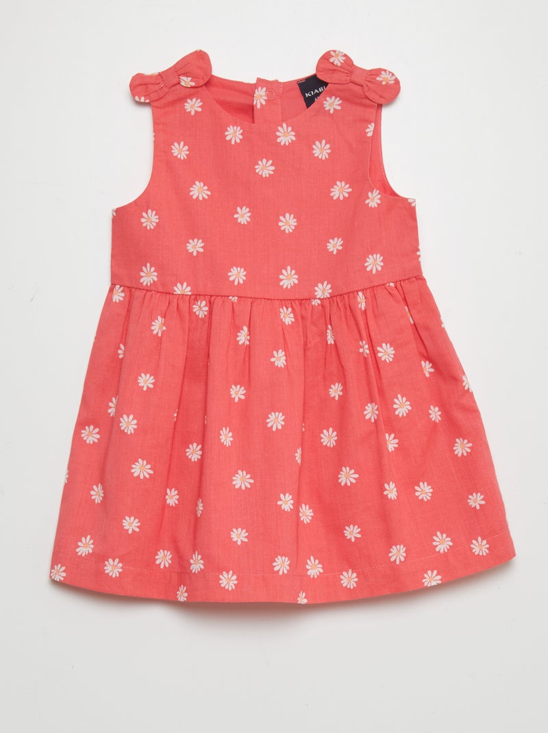 Vestido sem mangas com motivo ROSA - Kiabi