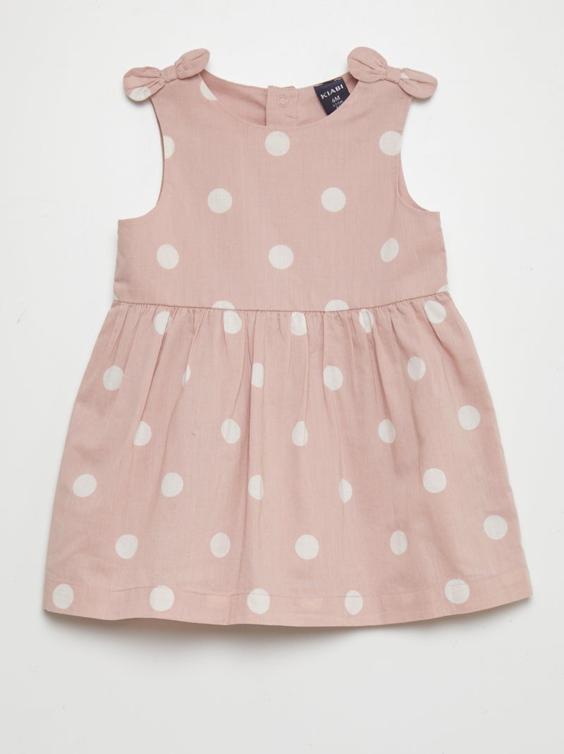 Vestido sem mangas com motivo ROSA - Kiabi