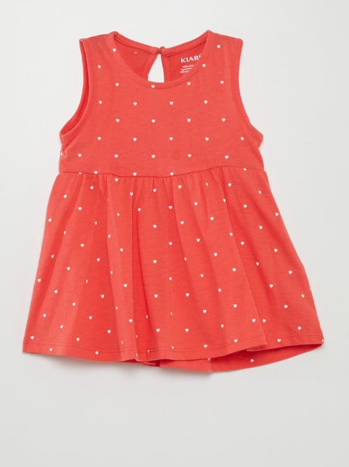 Vestido sem mangas com motivo - Kiabi