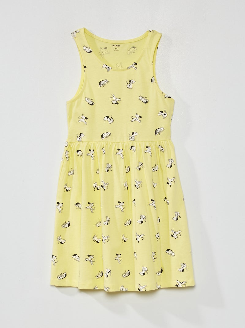 Vestido sem mangas com motivos AMARELO - Kiabi