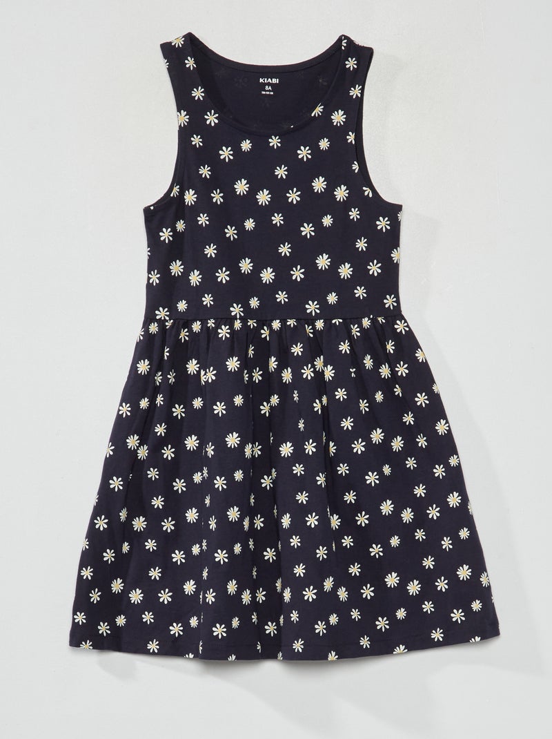 Vestido sem mangas com motivos AZUL - Kiabi