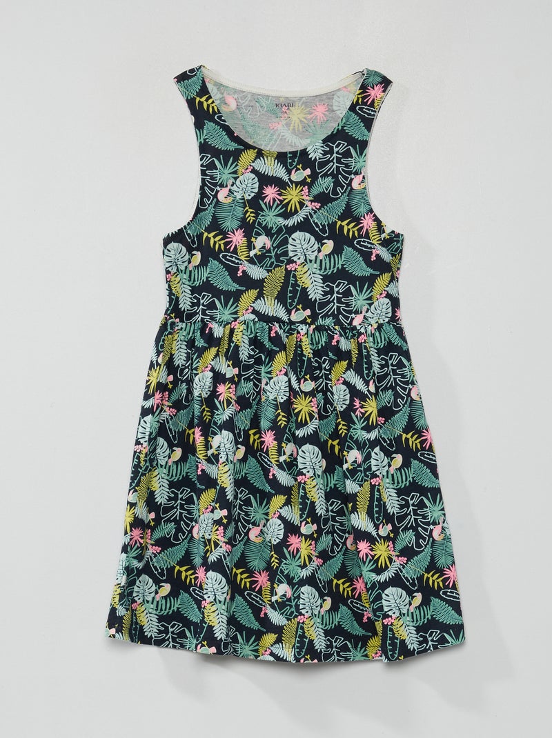 Vestido sem mangas com motivos AZUL - Kiabi
