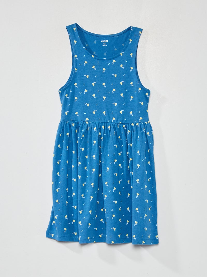 Vestido sem mangas com motivos AZUL - Kiabi
